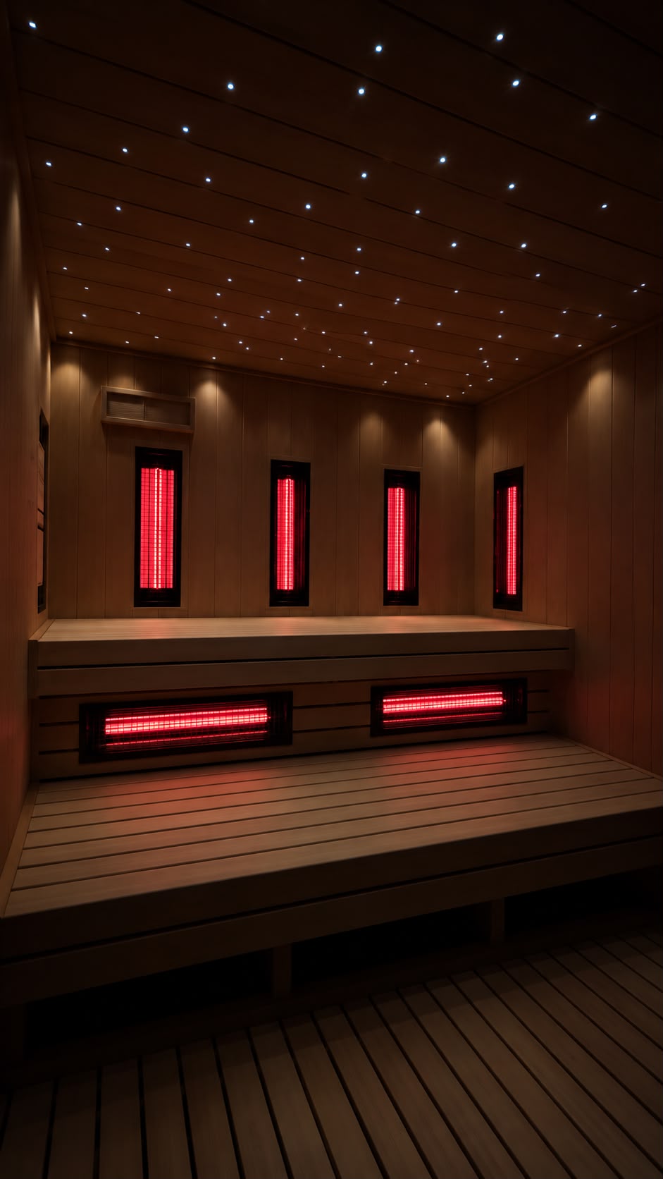 Sauna z gwieździstym sufitem